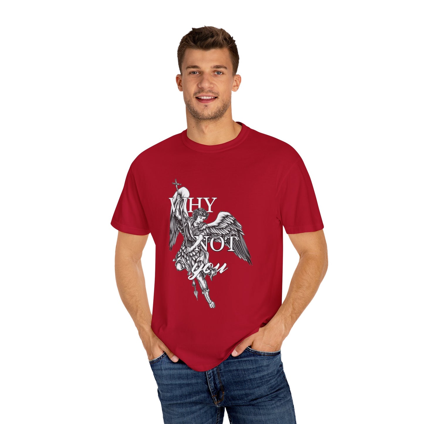 Saint Michael - Unisex Garment-Dyed T-shirt
